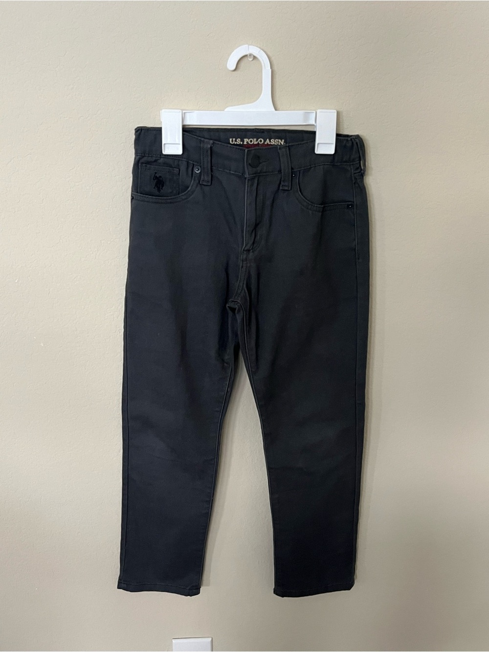 U.S. Polo Assn. Boys Gray Slim Straight Denim Jeans Size 10